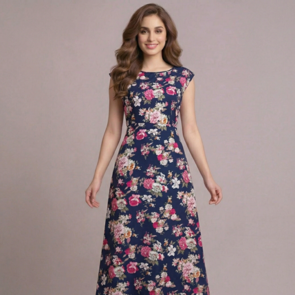 Long Gown Short Sleeve
