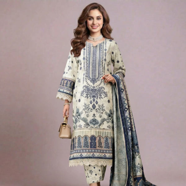 Pakistani Style Floral Kurti Set